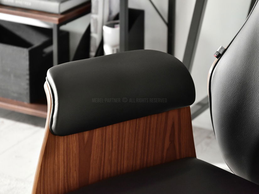 Fotel Lionel (sötét dió + króm)