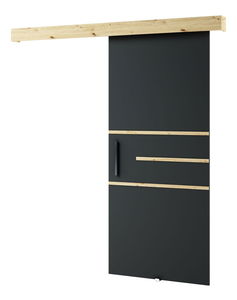 Posuvné dvere 90 cm Lovella (dub artisan + čierna matná)