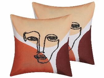 Set 2 buc perne decorative 45 x 45 cm Rudke (multicolor)