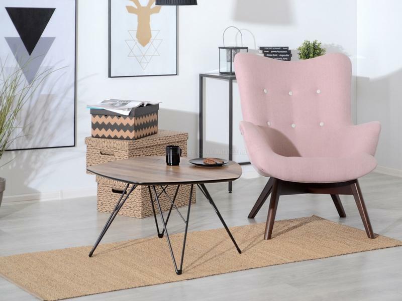 Konferenčný stolík Petal Xl (orech + čierna)