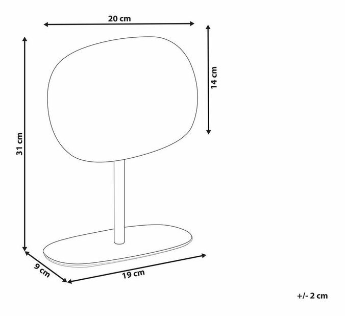 Kozmetikai tükör Laoza (ezüst)