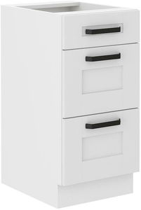 Horná kuchynská skrinka Lucid 40 D 3s BB (korpus: biela + front: mdf biela)