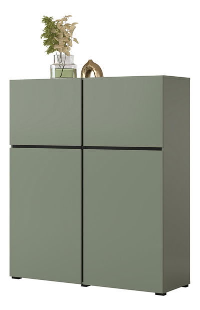 Komoda Crossroad G76 (borovica zelená + čierna)