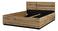Pat matrimonial 160 cm Crossroad S31 (stejar wotan + negru)