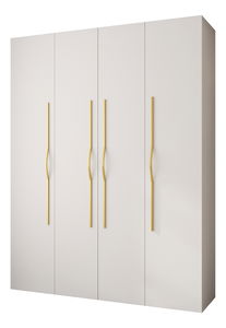 Ormar za garderobu 180 cm Carmela 50-2 (bijela + zlatna)