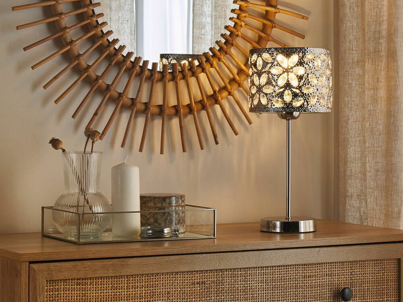 Stolná lampa Saida S (strieborná)