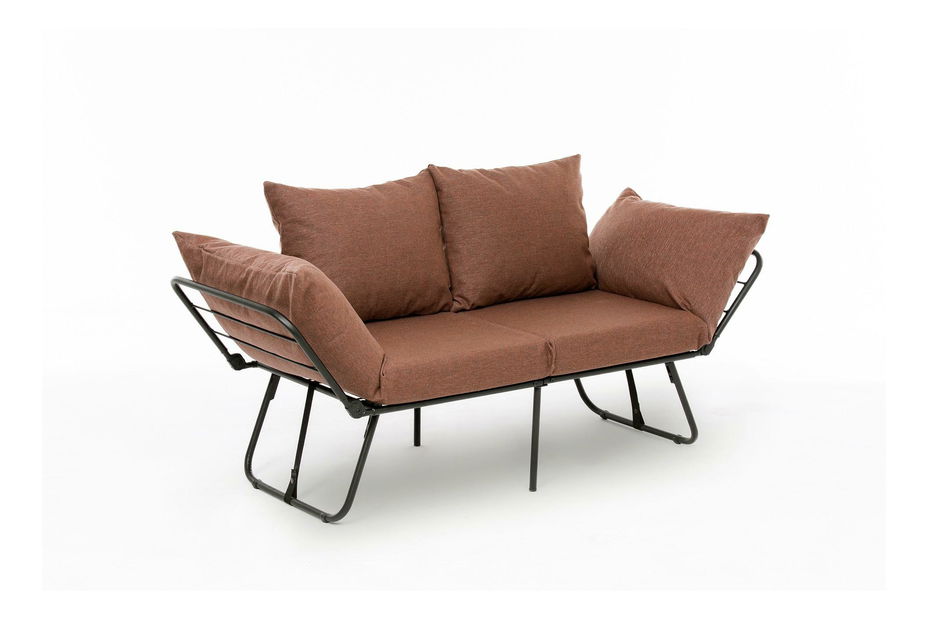 Canapea două locuri Verve 2 (maro deschis)