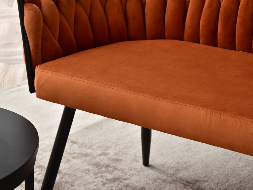 Pohovka dvojsedačka Radio (čierna)