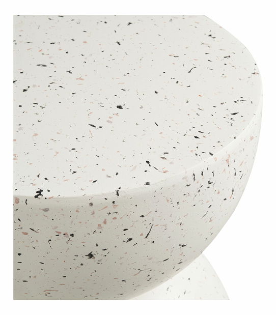 Príručný stolík Bsiselia (sivobiela)