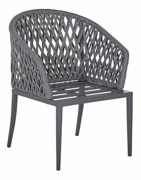 Záhradný set Lipe (tmavosivá) (pre 4 osoby)