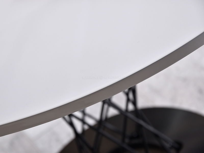 Masă de sufragerie Torpedo (alb + negru)