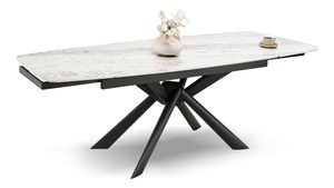 Masă sufragerie Deportaron (gri + negru)