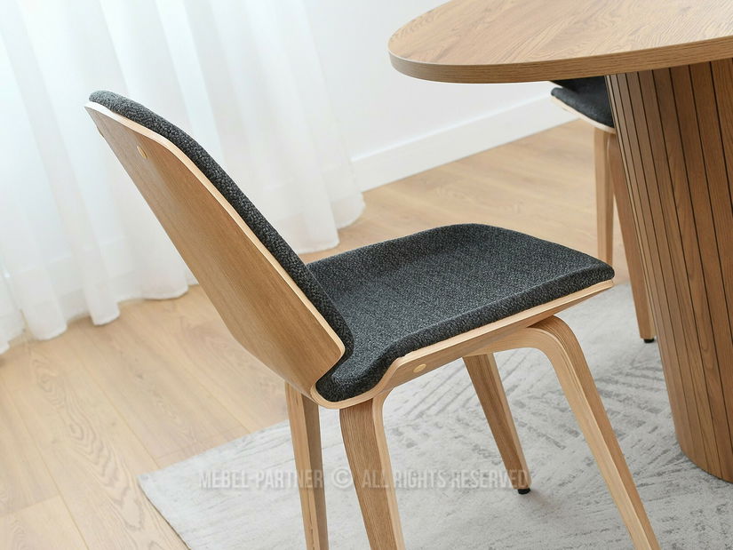 Scaun Vincez (grafit + stejar) *vânzare stoc