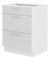 Dolná kuchynská skrinka Lavera 60 D 3S BB (biela + lesk biely)