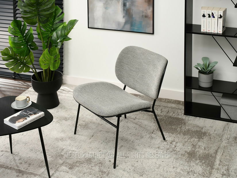 Fotoliu Black (gri + negru)