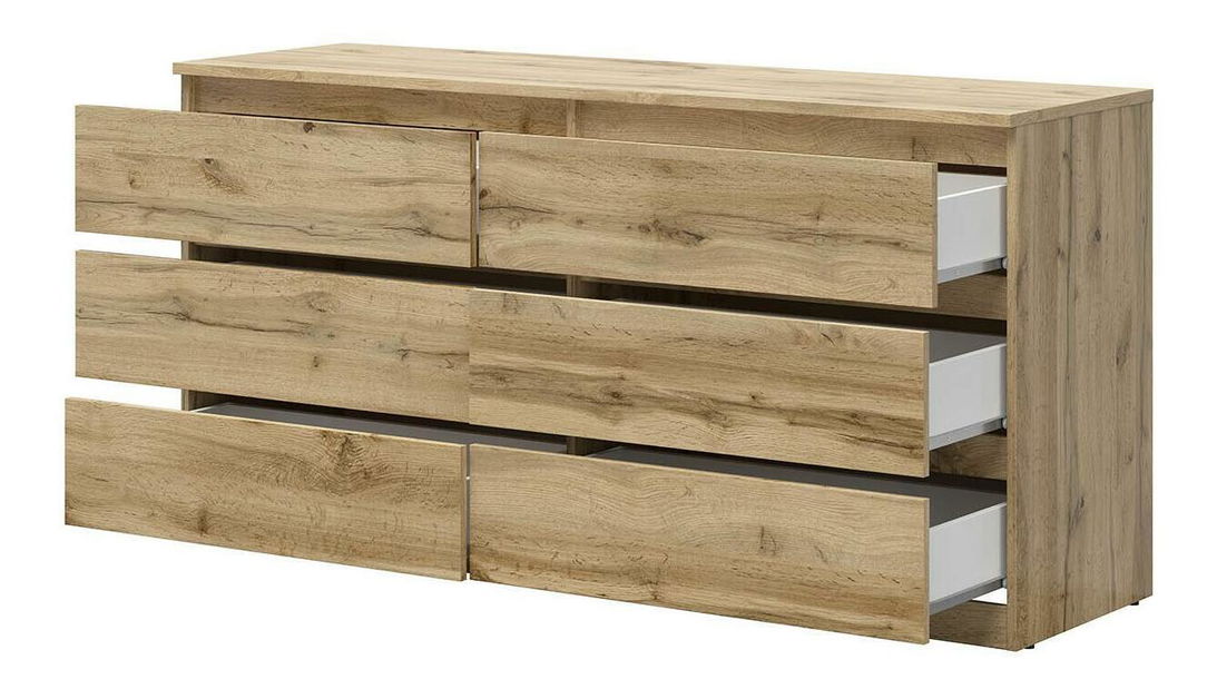 Komoda Tetrix 4 (hrast wotan) 