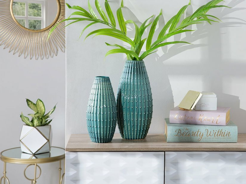 Vaza DELPHINUM 41 cm (tkanina) (plava)