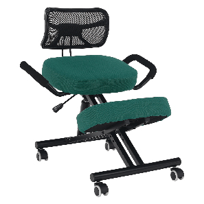 Fotoliu ergonomic de birou Rusu (verde + negru)