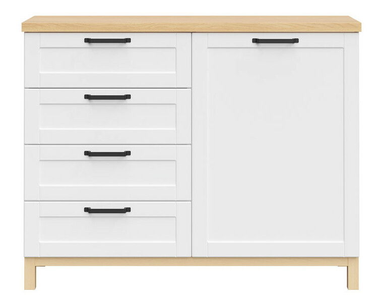 Komód Haga KOM1D4S (fehér)