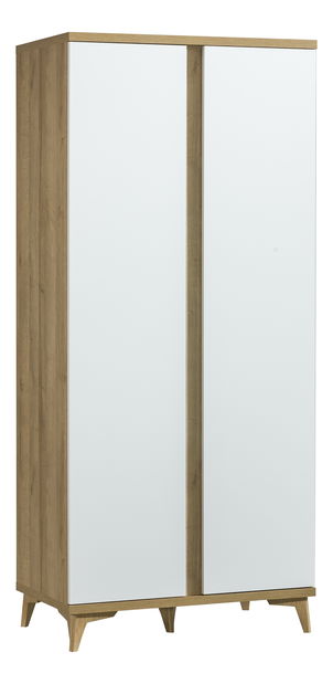 Dulap de haine typ O1 Onley (Alb lucios + Stejar riva)