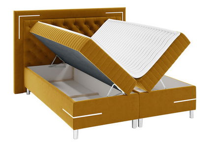 Bračni krevet 200cm Simak LED (bež)