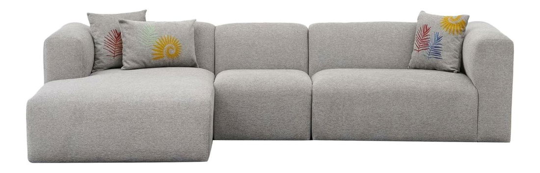 Kutna garnitura Lindasetta (L) (svijetlosiva)