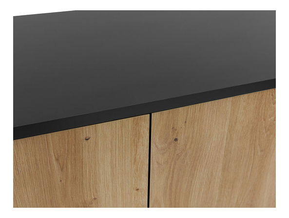 Komód Oksewo 2D3SZ (artisan tölgy + fekete) 