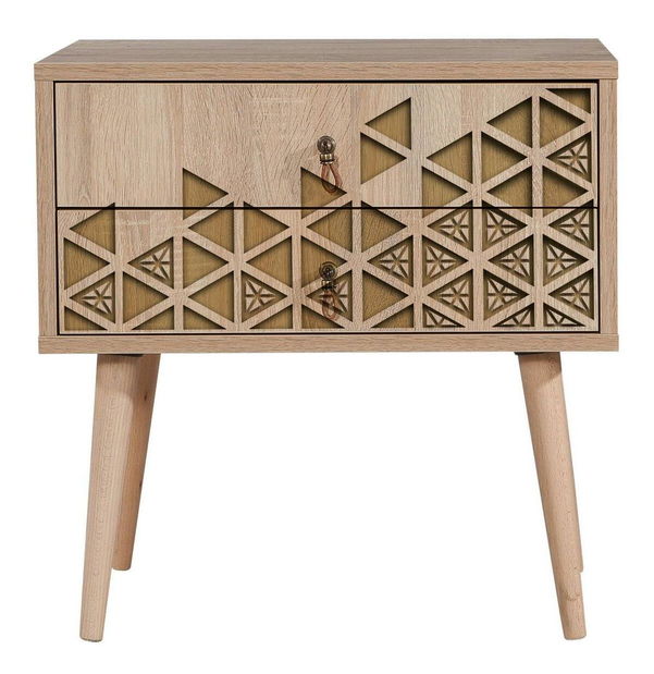 Noćni stolić Sopatu 2 (hrast sonoma)