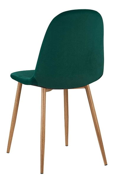 Jedálenská stolička Angelique (smaragdová + buk)