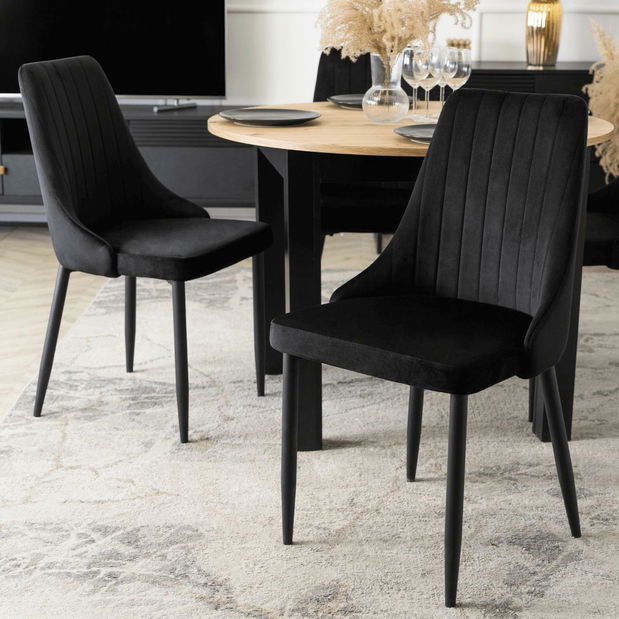 Scaun sufragerie Boquete (negru) 