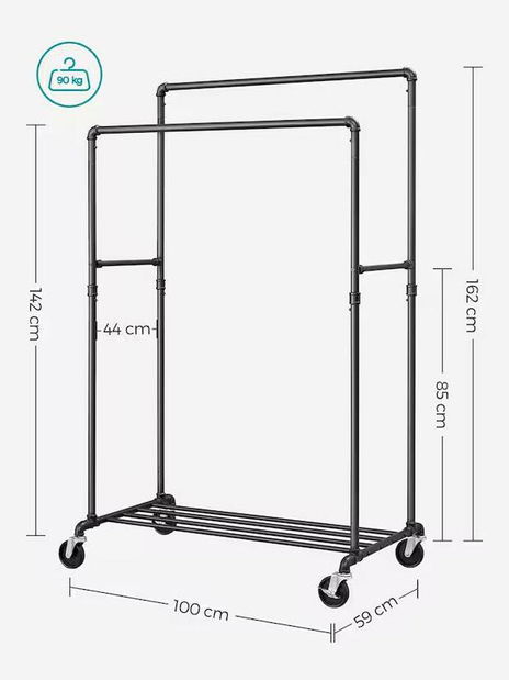 Vešiak Herlov (čierna) *výpredaj