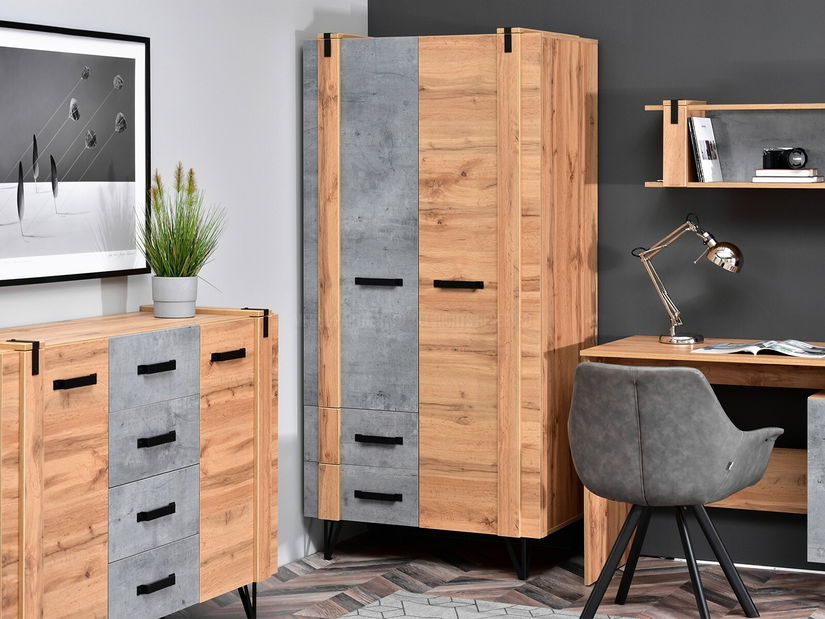 Mobilier living Subrayado 03 (stejar + negru)