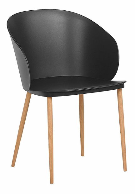 Set 2 ks. jedálenských stoličiek BALAK (čierna)