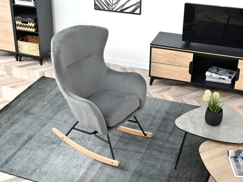 Fotel Nesia (szürke + fekete bükk)