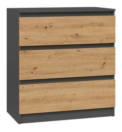 Comodă Musecalo 1 (antracit + stejar artisan)