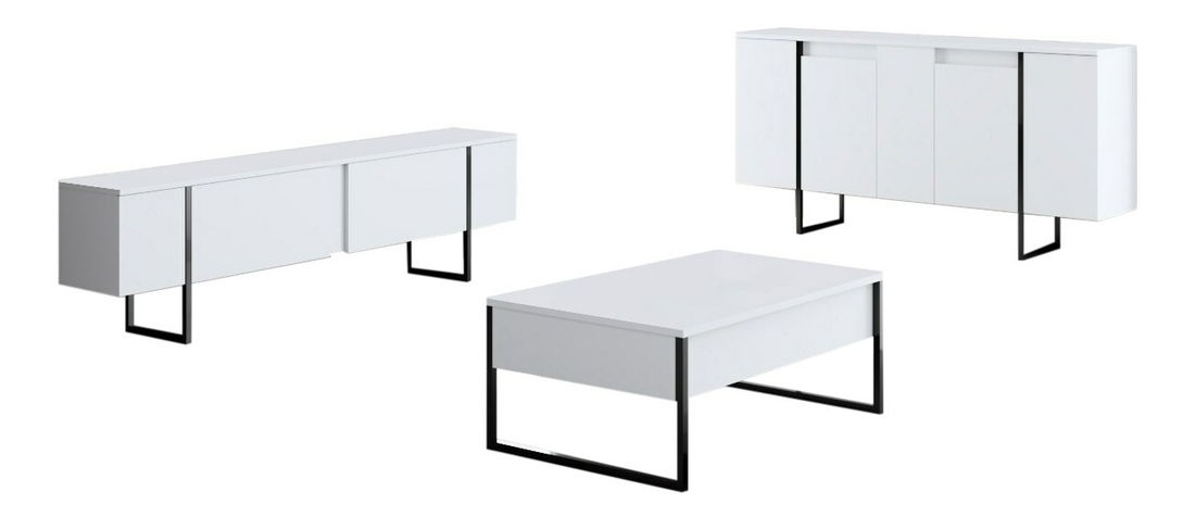 Ormarić Luna (bijela + crna)