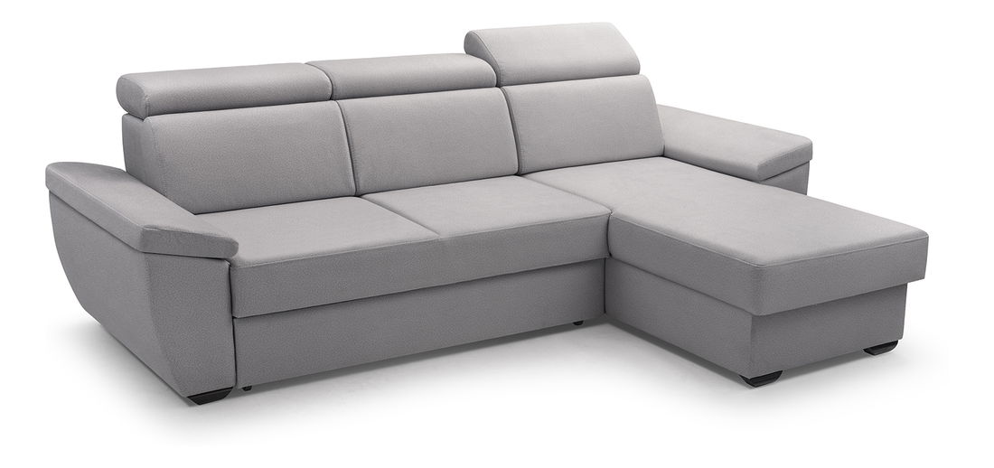 Rohová sedačka Aspy (svetlosivá) (P)