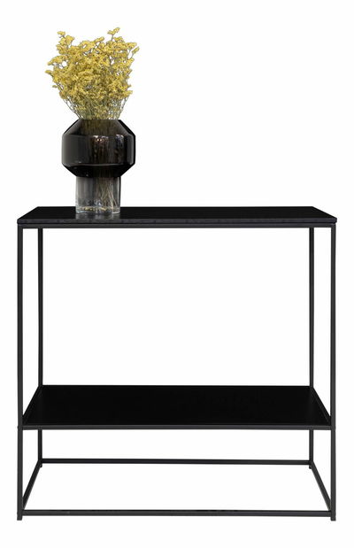 Konzolový stolík Vistalia 8 (čierna)