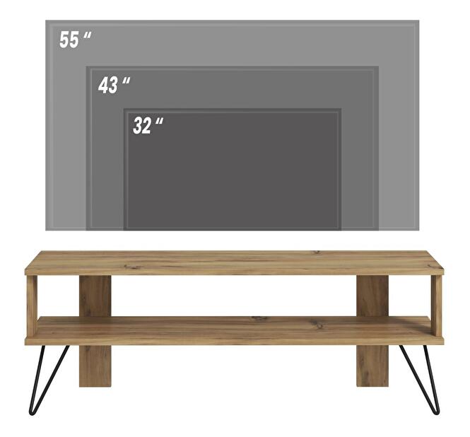 TV stolík/skrinka Dual (dub)