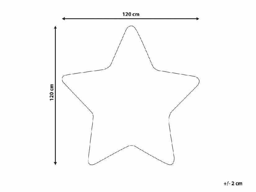 Covor pentru copii 120 x 120 cm Siur (albastru)