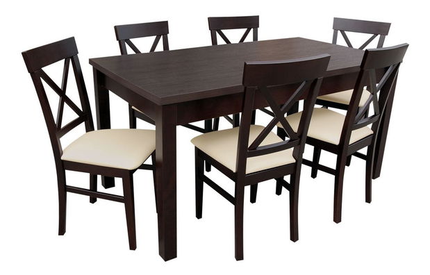 Blagovaonski set (za 6 osoba) Robarle RK21 (hrast sonoma + tamnosmeđa)