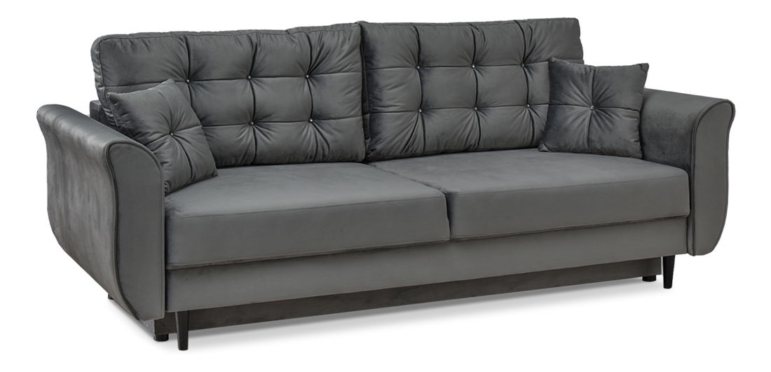 Kétszemélyes kanapé Lirica (fekete)