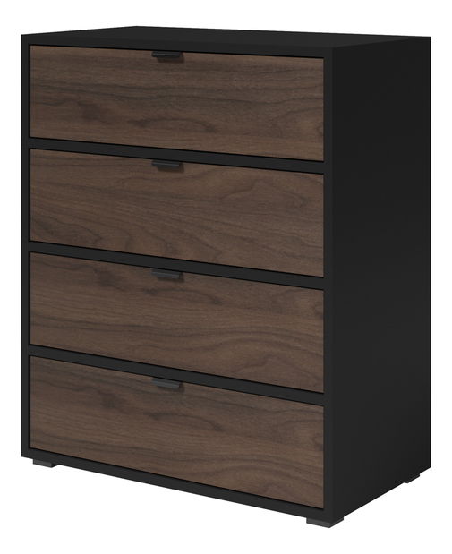 Komoda Verania V6 (crna + orah)