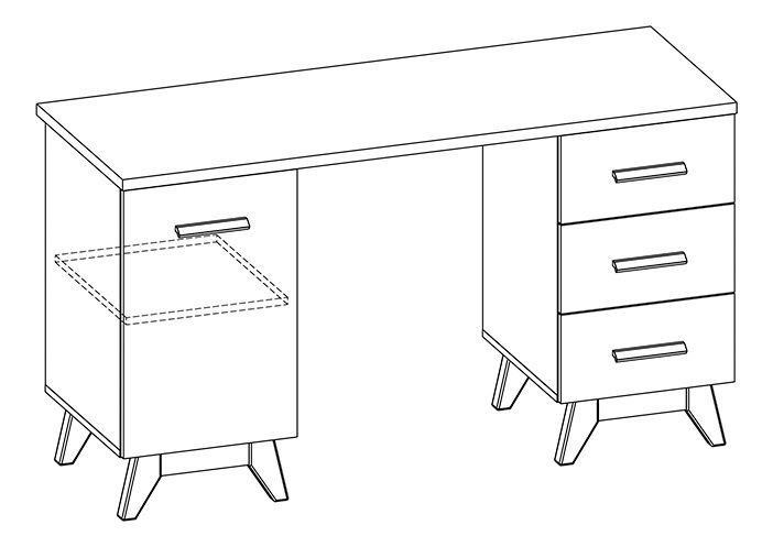 Számítógépasztal Sverdon SV12