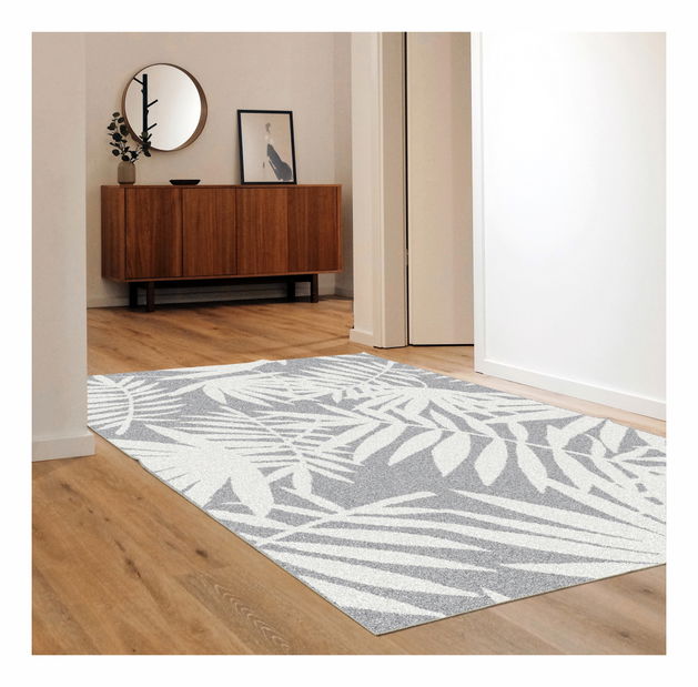 Covor 100x150 cm Interesante 3 (gri + alb)