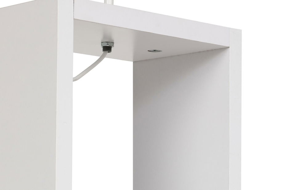 Lampă de podea cu rafturi Astaresta 3 (alb + ecru)