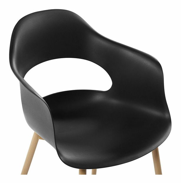 Set 2 ks. jedálenských stoličiek URCA (čierna)