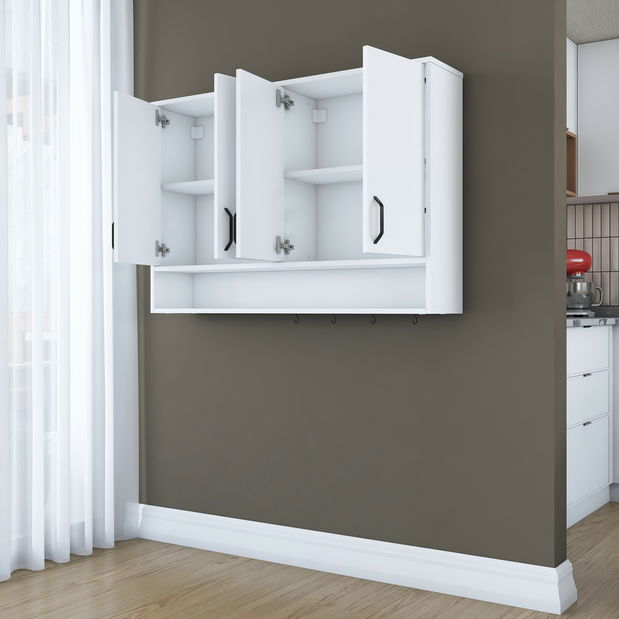 Kuchynská horná skrinka Jeano (biela)