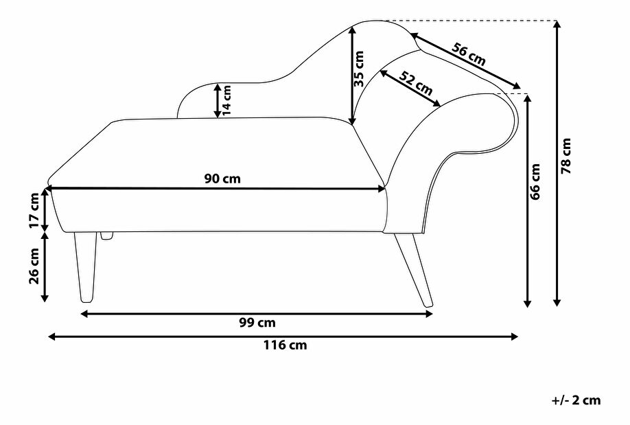 Sofa Baruni (mornarsko plava) (D)