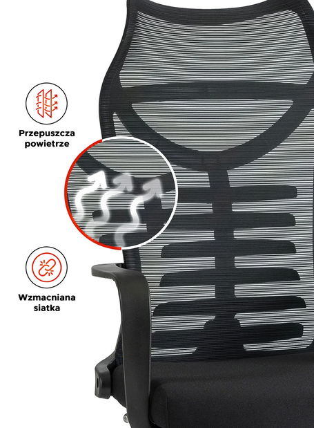 Uredska fotelja Atrevido (crna) 